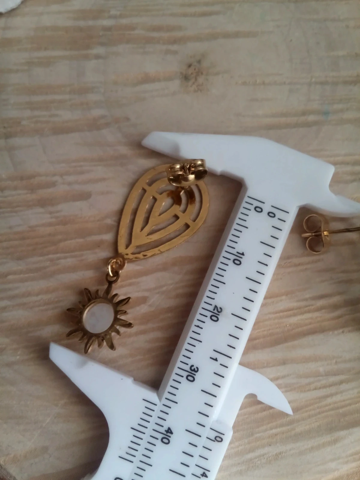 Boucles d'oreilles pierres de lune – photo 3